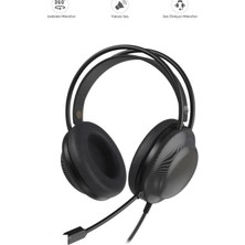 MiraLive Kablolu Kulaklık Kulak Üstü Oyuncu Kulaklık G30B Siyah