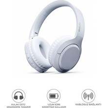 DS LLC Bluetooth Kulaklık Kulak Üstü Kablosuz Kulaklık TH53 Beyaz Iegtgrs-34