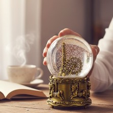 Keyfim Shop Eyfel Kulesi Orta Boy Işıklı Müzikli Kar Küresi