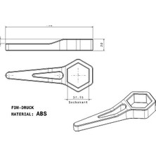 Akaslan Plastik Bmw Yağ Filtresi Anahtarı Plastik Parça (Kişiye Özel Üretim - Soru Sormadan Almayın - Sadece Plastik Parçadır)