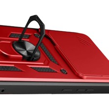 Toyigoo Ieg™  Xiaomi Mi 15T Pro Pars Lens Yüzüklü Silikon - Kırmızı