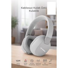 MiraLive Bluetooth Kulaklık Kulak Üstü Kablosuz Kulaklık HD50 Gri