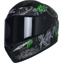 Mts M-201 Full Face Motosiklet Çocuk Kaskı M1 Black