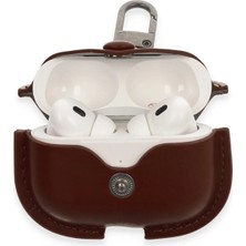 Toyigoo Ieg™  Airpods Pro 2 (2.nesil) Çanta Deri Kılıf - Kahverengi