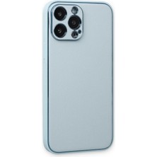 Toyigoo Ieg™  Iphone 14 Pro Kılıf Coco Deri Silikon Kapak - Sky Blue