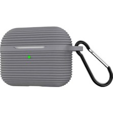 Toyigoo Ieg™  Airpods Pro 3 (3.nesil) Raven Silikon Kılıf - Gri