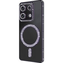 Toyigoo Ieg™  Xiaomi Redmi Note 13 Pro 4g Joke Simli Magneticsafe Kılıf - Derin Mor