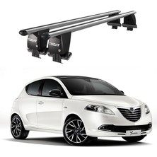 Today Auto Royal Lancia Ypsilon (2010-2013) Uyumlu Gri Kilitli Ara Atkı Port Bagaj Tavan Barı