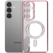 Toyigoo Ieg™  Samsung Galaxy S26 Joke Simli Magneticsafe Kılıf - Pembe