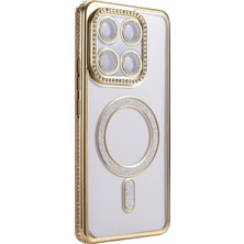 Toyigoo Ieg™  Xiaomi Mi 15T Pro Joke Simli Magneticsafe Kılıf - Gold