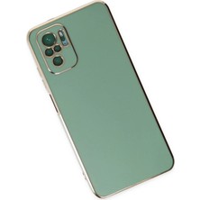 Toyigoo Ieg™  Xiaomi Redmi Note 10 Kılıf Volet Silikon - Açık Yeşil