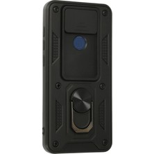 Toyigoo Ieg™  Xiaomi Redmi Note 9 Kılıf Pars Lens Yüzüklü Silikon - Siyah