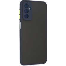 Toyigoo Ieg™  Samsung Galaxy M13 Kılıf Montreal Silikon Kapak - Lacivert