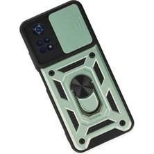 Toyigoo Ieg™  Xiaomi Poco M4 Pro 4g Kılıf Pars Lens Yüzüklü Silikon - Yeşil