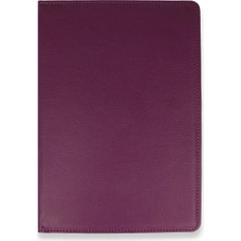 Toyigoo Ieg™  Samsung Galaxy T220 Tab A7 Lite 8.7 Kılıf 360 Tablet Deri Kılıf - Mürdüm