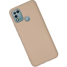Toyigoo Ieg™  Infinix Hot 10 Play Kılıf Nano Içi Kadife Silikon - Pudra