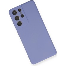 Toyigoo Ieg™  Samsung Galaxy S21 Ultra Kılıf Nano Içi Kadife Silikon - Lila