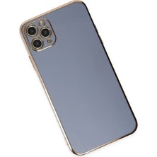 Toyigoo Ieg™  Iphone 11 Pro Max Kılıf Volet Silikon - Mavi