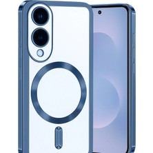 Toyigoo Ieg™  Samsung Galaxy S25 Edge Kross Magneticsafe Kapak - Sierra Blue