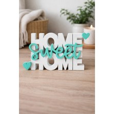 Renkli Sokak Home Yazısı Ev Dekoratif Obje Home Biblo Kırılmaz Sert Dokulu | 3D