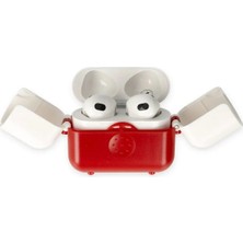 Toyigoo Ieg™  Airpods 3 (3.nesil) Basmalı Kılıf - Kırmızı-Beyaz