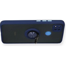 Toyigoo Ieg™  Xiaomi Redmi 9c Kılıf Montreal Yüzüklü Silikon Kapak - Lacivert