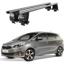 Today Auto Royal Kia Carens (2013-2019) Uyumlu Gri Kilitli Ara Atkı Port Bagaj Tavan Barı