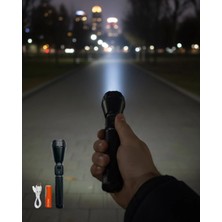 Toyigoo Ieg™ Yüksek Lümenli Şarjlı El Feneri 9000MAH Güçlü Işık ve Taşıma Çantalı Set