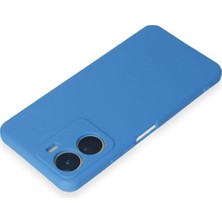 Toyigoo Ieg™  Vivo Y16 Kılıf First Silikon - Mavi