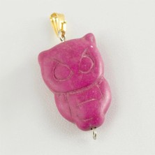 Toyigoo Ieg™ Baykuş Turkuaz Doğaltaş Kolye Ucu