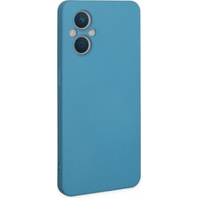 Toyigoo Ieg™  Oppo Reno 7 Lite Kılıf Nano Içi Kadife Silikon - Mavi