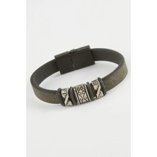 Toyigoo Ieg™ Çini Desenli Kaliteli Mıknatıslı Suni Deri Bileklik