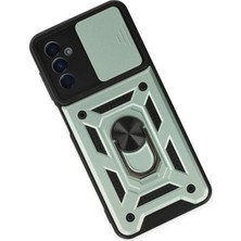 Toyigoo Ieg™  Samsung Galaxy A04S Kılıf Pars Lens Yüzüklü Silikon - Yeşil