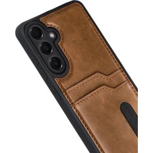 Toyigoo Ieg™  Samsung Galaxy A17 5g Sara Kartvizitli Deri Kılıf - Taba