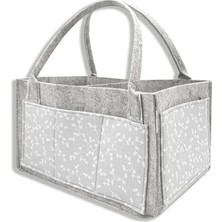 Toyigoo Ieg™  keçe Anne Bebek Bakım Çantası 772 Gri Çiçek