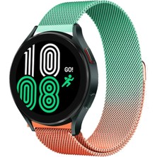 Toyigoo Ieg™  Watch 22MM Metal Mıknatıslı Kordon - Turuncu-Yeşil