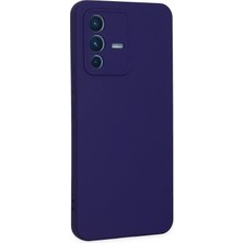 Toyigoo Ieg™  Vivo V23 5g Kılıf Nano Içi Kadife Silikon - Mor