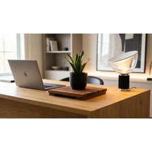 Afro Garden Çok Amaçlı Küçük Saksı Altlığı 25X25 cm -Masif Teak