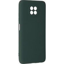 Toyigoo Ieg™  Xiaomi Redmi Note 9 5g Kılıf Nano Içi Kadife Silikon - Koyu Yeşil