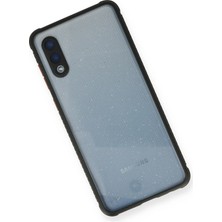 Toyigoo Ieg™  Samsung Galaxy A02 Kılıf Miami Şeffaf Silikon - Siyah