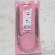 Nikaa Shop Loren Crafts 10 mm Çelik Misinalı Şiş 100 cm
