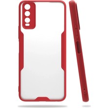 Toyigoo Ieg™  Vivo Y11S Kılıf Platin Silikon - Kırmızı