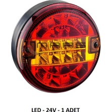 24V Ledli Stop Lamba Üniversal 3 Fonksiyon Mars 720104 1 Adettir.