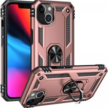 Toyigoo Ieg™  Iphone 14 Plus Kılıf Sofya Yüzüklü Silikon Kapak - Rose