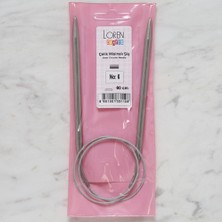 Nikaa Shop Loren Crafts 6 mm Çelik Misinalı Şiş 60 cm