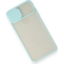 Toyigoo Ieg™  Iphone x Kılıf Palm Buzlu Kamera Sürgülü Silikon - Turkuaz