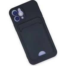 Toyigoo Ieg™  Iphone 12 Kılıf Kelvin Kartvizitli Silikon - Lacivert