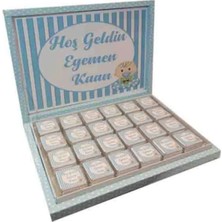 Blackeye Chocolate Erkek Bebek Çikolatası (48 Adet Madlen Çikolata)