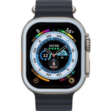 Toyigoo Ieg™  Apple Watch Ultra 49MM Alüminyum Kasa Cam Ekran Koruyucu - Mavi
