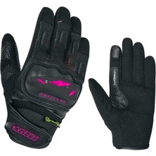 Prosev 4201 Lady Yazlık Motosiklet Eldiveni Siyah Pembe